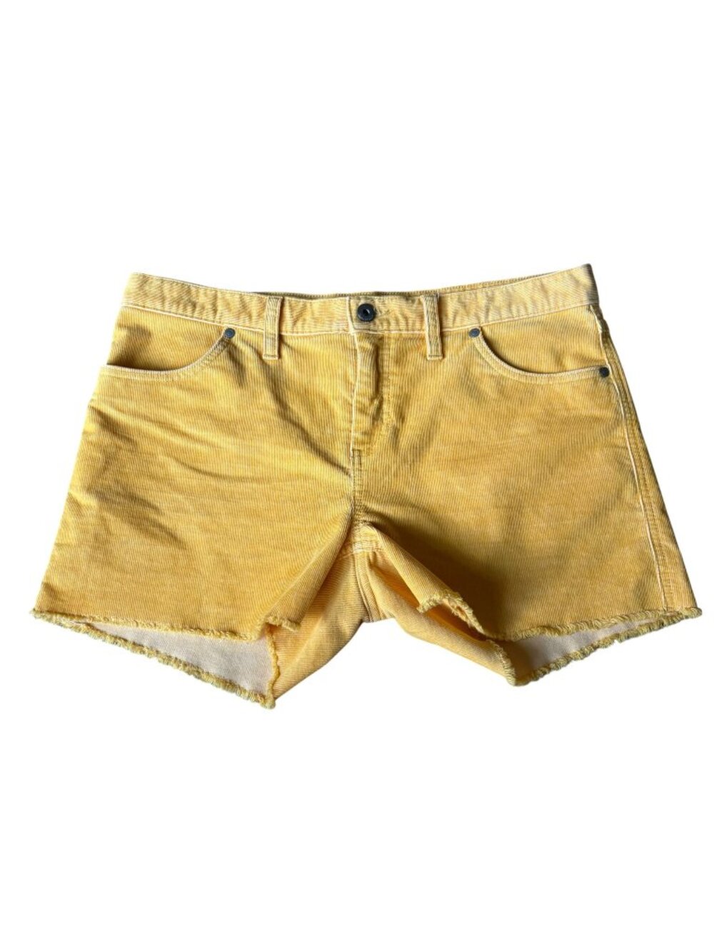 Carve Designs Oahu Shorts Corduroy Womens Cut off Yellow Size 8